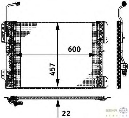 Радиатор кондиционера HELLA 8FC 351 317-641
