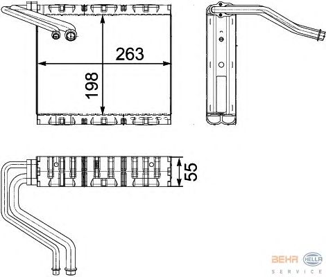 Испаритель кондиционера HELLA 8FV 351 330-511