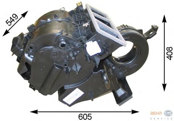 Випарник кондиціонера HELLA 8FV 351 331-091