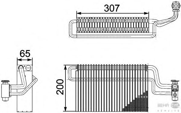 Испаритель кондиционера HELLA 8FV 351 336-111