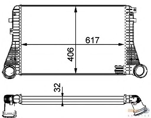 Интеркулер HELLA 8ML 376 723-541