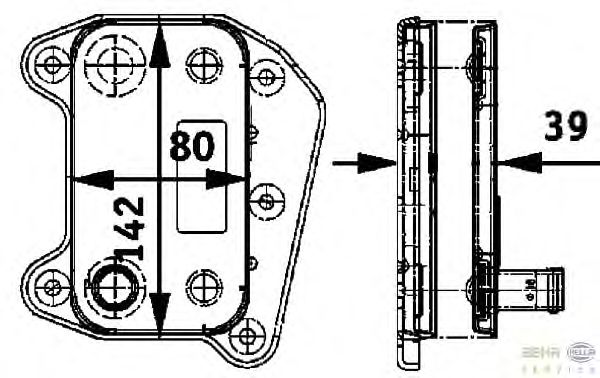 Масляний радіатор HELLA 8MO 376 726-321