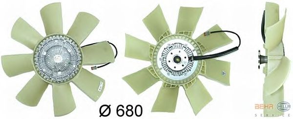Вентилятор охлаждения HELLA 8MV 376 729-491