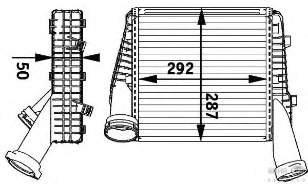 Интеркулер HELLA 8ML 376 729-561