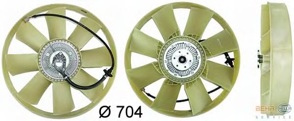 Вентилятор охлаждения HELLA 8MV 376 730-031