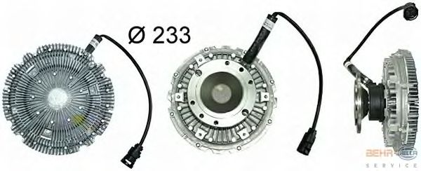 Вязкостная муфта вентилятора охлаждения HELLA 8MV 376 731-401