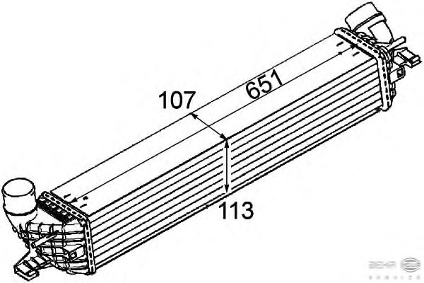 Интеркулер HELLA 8ML 376 745-731