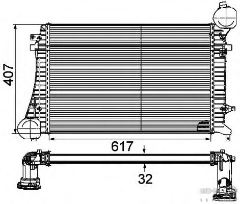 Интеркулер HELLA 8ML 376 746-131
