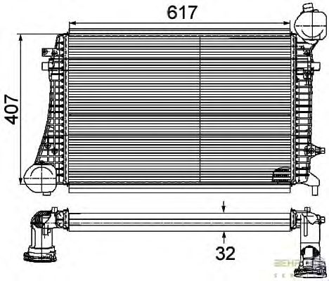 Интеркулер HELLA 8ML 376 746-161