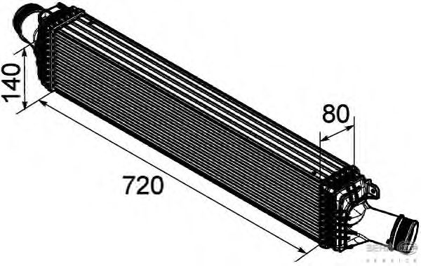 Интеркулер HELLA 8ML 376 746-181