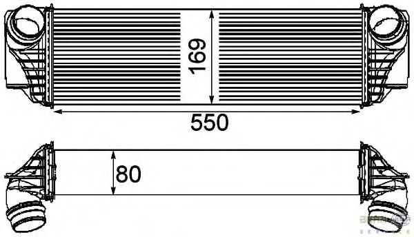 Интеркулер HELLA 8ML 376 746-421