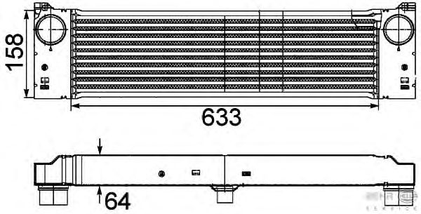 Интеркулер HELLA 8ML 376 746-491