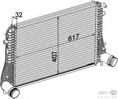 Интеркулер HELLA 8ML 376 746-721