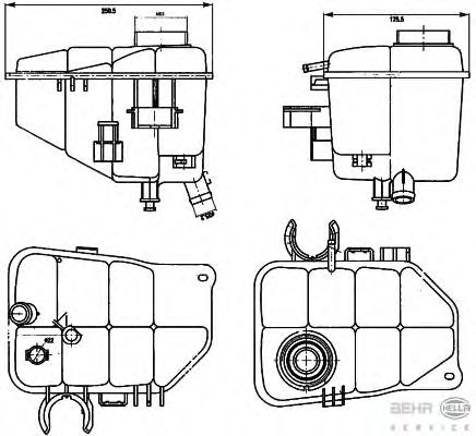 Расширительный бачок HELLA 8MA 376 755-221