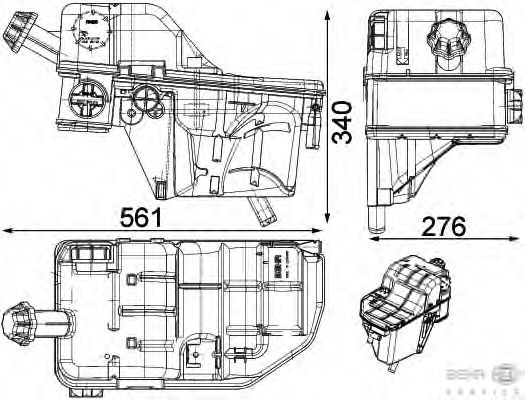 Расширительный бачок HELLA 8MA 376 756-721