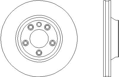 Тормозной диск HELLA 8DD 355 109-781 PRO
