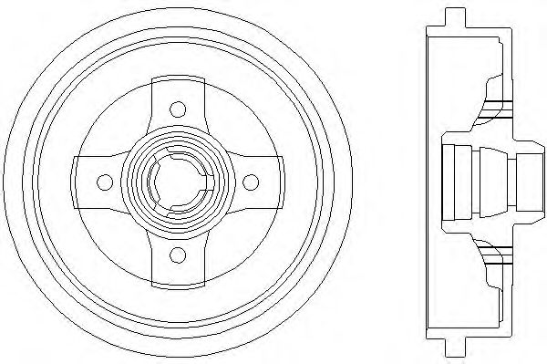 Тормозной барабан HELLA 8DT 355 301-701