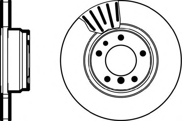 Тормозной диск HELLA 8DD 355 104-141 PRO