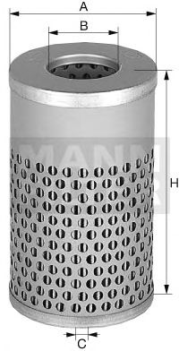 Фильтр системы привода рабочего оборудования MANN-FILTER H 617 n