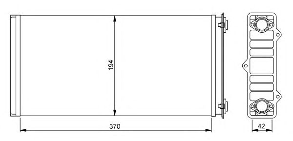 Радиатор отопителя NRF 54254