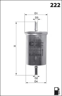 Топливный фильтр MECAFILTER ELE6027