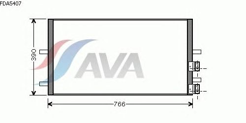 Радиатор кондиционера AVA QUALITY COOLING FDA5407