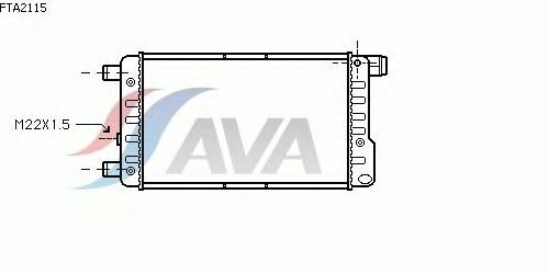 Радиатор, охлаждение двигателя AVA QUALITY COOLING FTA2115