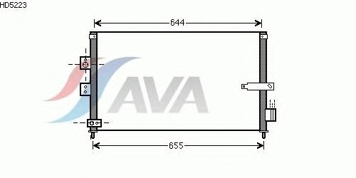 Радиатор кондиционера AVA QUALITY COOLING HD5223