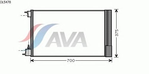 Радиатор кондиционера AVA QUALITY COOLING OL5478