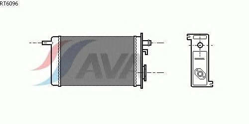 Радиатор отопителя AVA QUALITY COOLING RT6096
