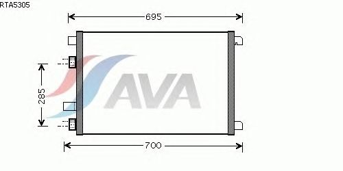 Радиатор кондиционера AVA QUALITY COOLING RTA5305