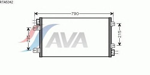 Радиатор кондиционера AVA QUALITY COOLING RTA5342