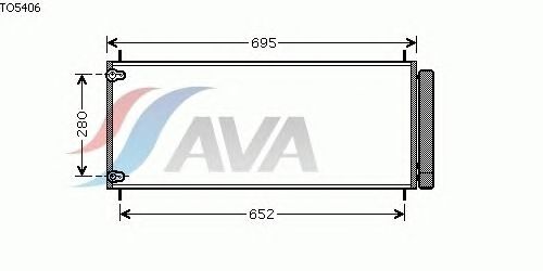 Радиатор кондиционера AVA QUALITY COOLING TO5406