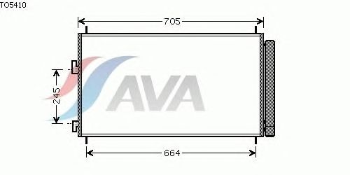 Радиатор кондиционера AVA QUALITY COOLING TO5410