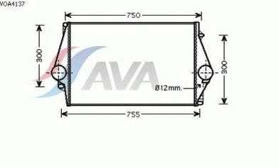 Интеркулер AVA QUALITY COOLING VOA4137