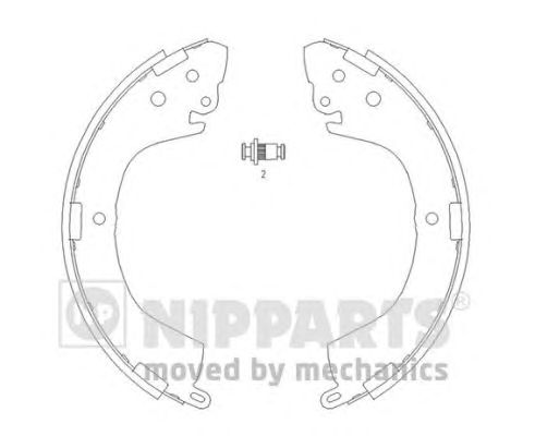 Тормозные колодки NIPPARTS J3505040