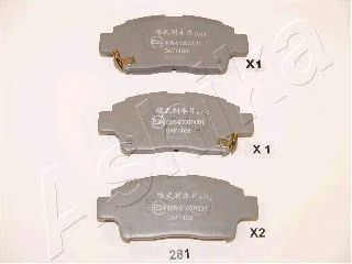 Тормозные колодки ASHIKA 50-02-281
