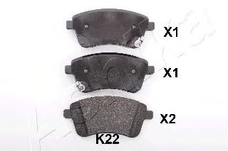 Тормозные колодки ASHIKA 50-0K-K22