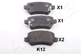 Тормозные колодки ASHIKA 51-0K-K12
