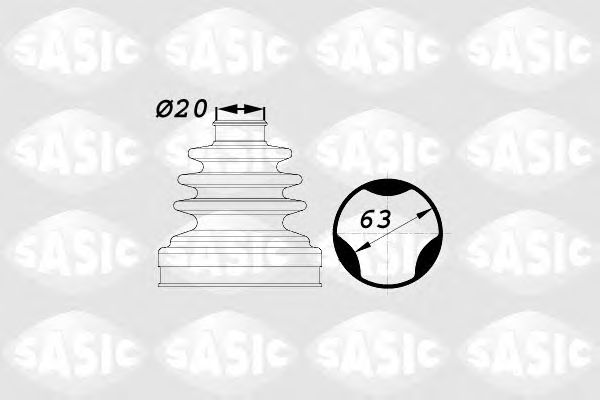 Комплект пильника ШРКШ SASIC 1900003