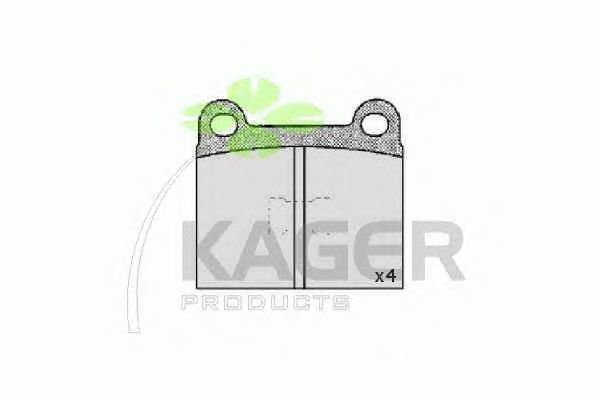 Тормозные колодки KAGER 35-0124