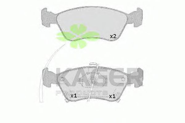 Тормозные колодки KAGER 35-0514