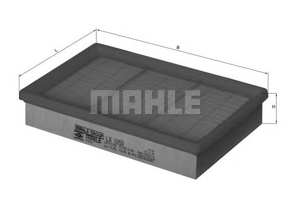 Воздушный фильтр MAHLE ORIGINAL LX 1053