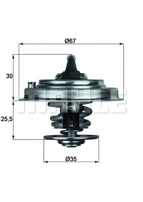 Термостат MAHLE ORIGINAL TX 34 82D