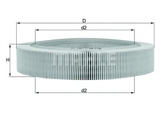 Воздушный фильтр MAHLE ORIGINAL LX 262