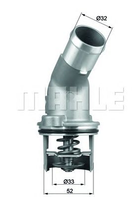 Термостат MAHLE ORIGINAL TI 205 92D