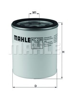 Паливний фільтр MAHLE ORIGINAL KC 238D