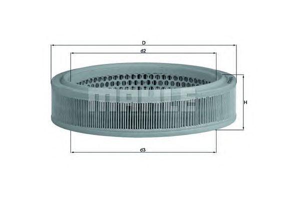Воздушный фильтр MAHLE ORIGINAL LX 166
