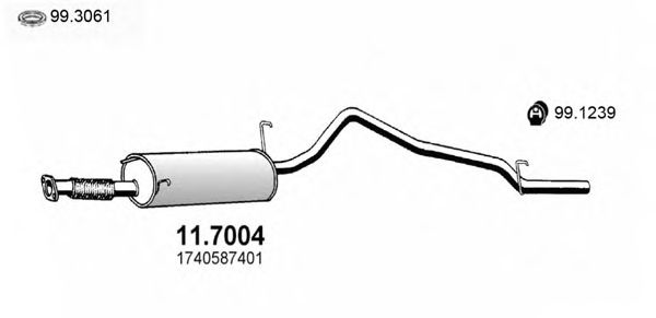 Глушитель ASSO 11.7004