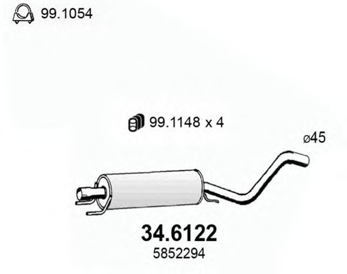 Резонатор ASSO 34.6122